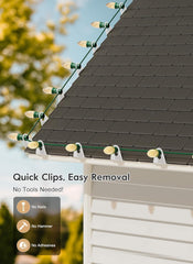 100/200/400 Pack Original Shingle Tab Light Clips for C7 C9 Christmas Lights