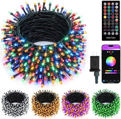 Color Changing RGB Smart App Control Music Sync Fairy Lights for Halloween Christmas Party