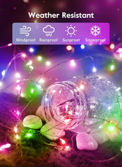66FT 200LEDs USB Plug in Twinkle Fairy Lights with Timer and Remote, Multicolor