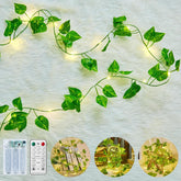 Vine Fairy Lights Battery Operated: 21ft 60 LED Green Pothos Garland Light