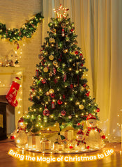 66 Feet 200 Led Plug in Christmas Silver Wire Light Twinkle Lights for Garden Party, 8 Modes & Timer