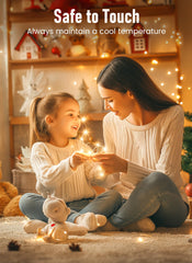 Minetom Fairy Lights Battery Operated with Remote, 66FT 200LED String Light