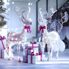 66ft 200 LED Plug-in Silver Wire Starry Fairy String Lights for DIY Party Wedding, Pure White