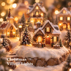 4 Pack 6FT LED Accessory Cord with On/Off Switch & Clips, Christmas Village Replacement Lights