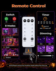 Halloween Fairy Lights Plug in, String Lights for Halloween Decorations