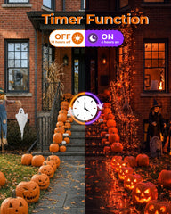 Minetom Halloween Fairy Lights Plug in, Twinkle String Lights with Remote