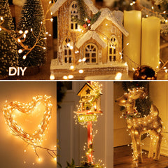 Minetom Fairy Lights Plug in, String Lights for Christmas Tree Decoration