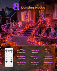 Halloween Fairy Lights Plug in, String Lights for Halloween Decorations
