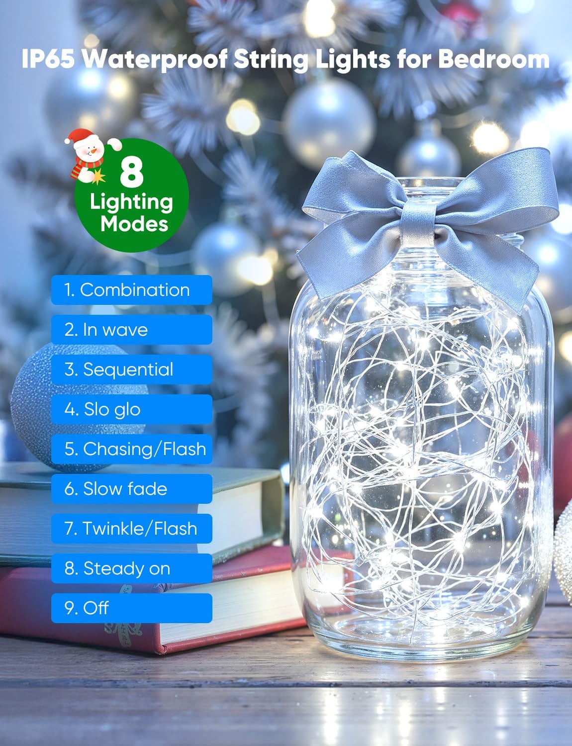 Firefly Craft String Light 12/20 Pack White 7ft 20LED Battery Operated String Lights Firefly for ...