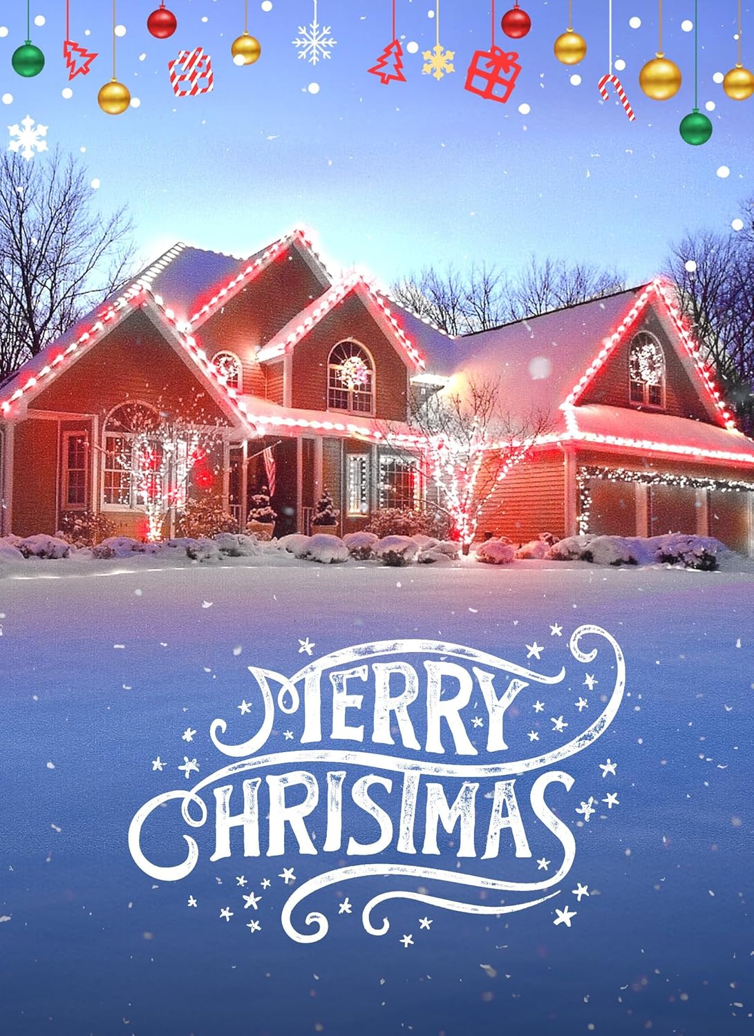 68 Feet C9 100 LED Christmas Strawberry String Lights with 100 Spring Clamps, Red & Pure White