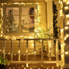 28 Feet 100LEDs Warm White Mini LED String Lights for Christmas