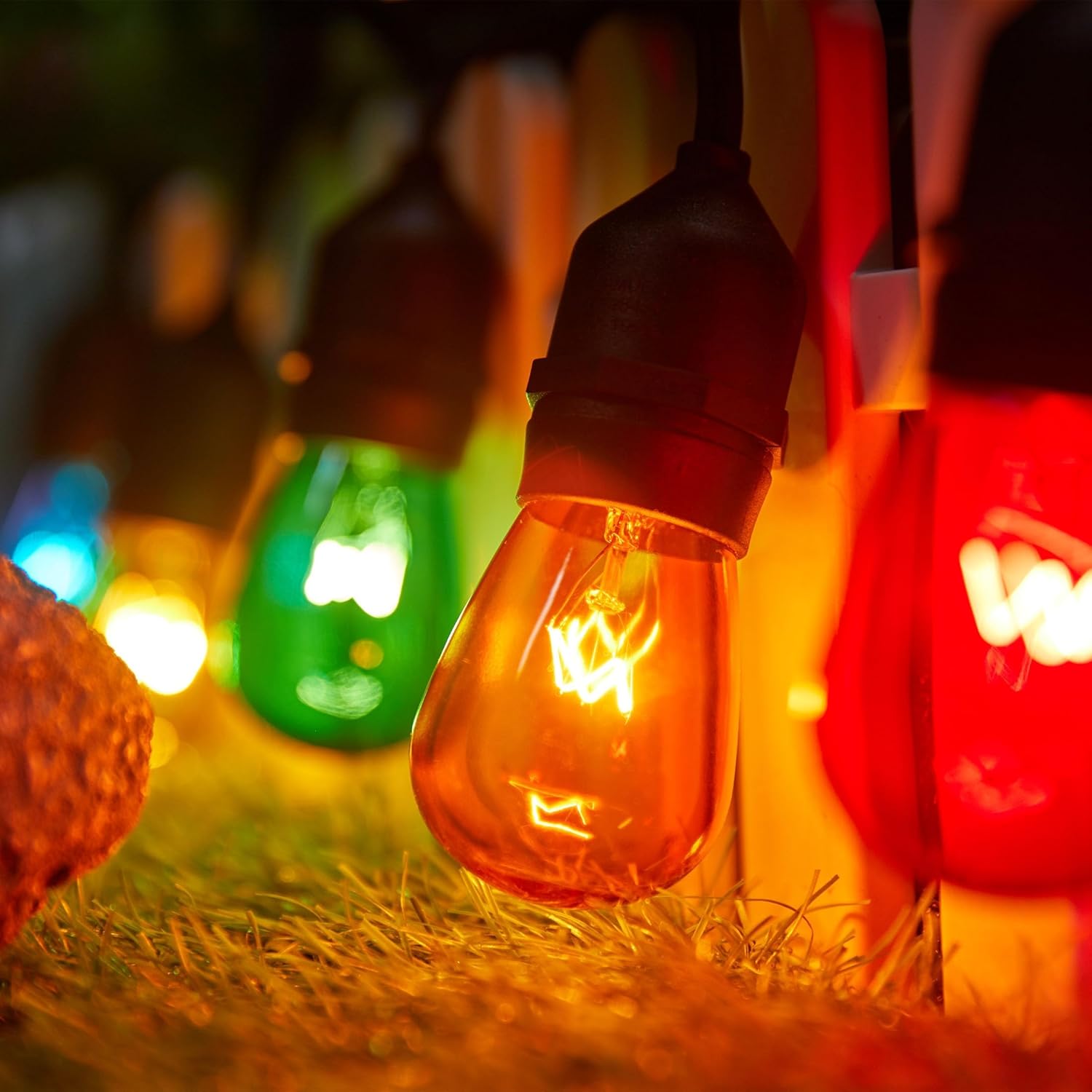 Minetom 50 Pack S14 LED Christmas Replacement Light LED Edison Bulbs Bulbs, UL Listed
