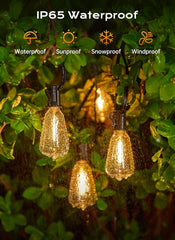 55FT Outdoor 17+1 Shatterproof ST38 LED Bulbs String Lights with Remote