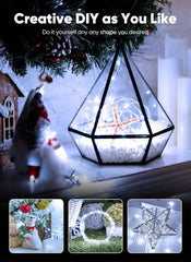 33FT 100LED Battery Operated Fairy Lights for Bedroom Christmas, Pure White
