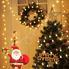 Warm White Mini Globe Fairy String Lights for Xmas Room Decor, USB Adapter, 8 Modes with Remote