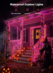 82FT 250LED Smart RGB String Lights for Halloween Christmas, App Controlled, Dimmable, Waterproof