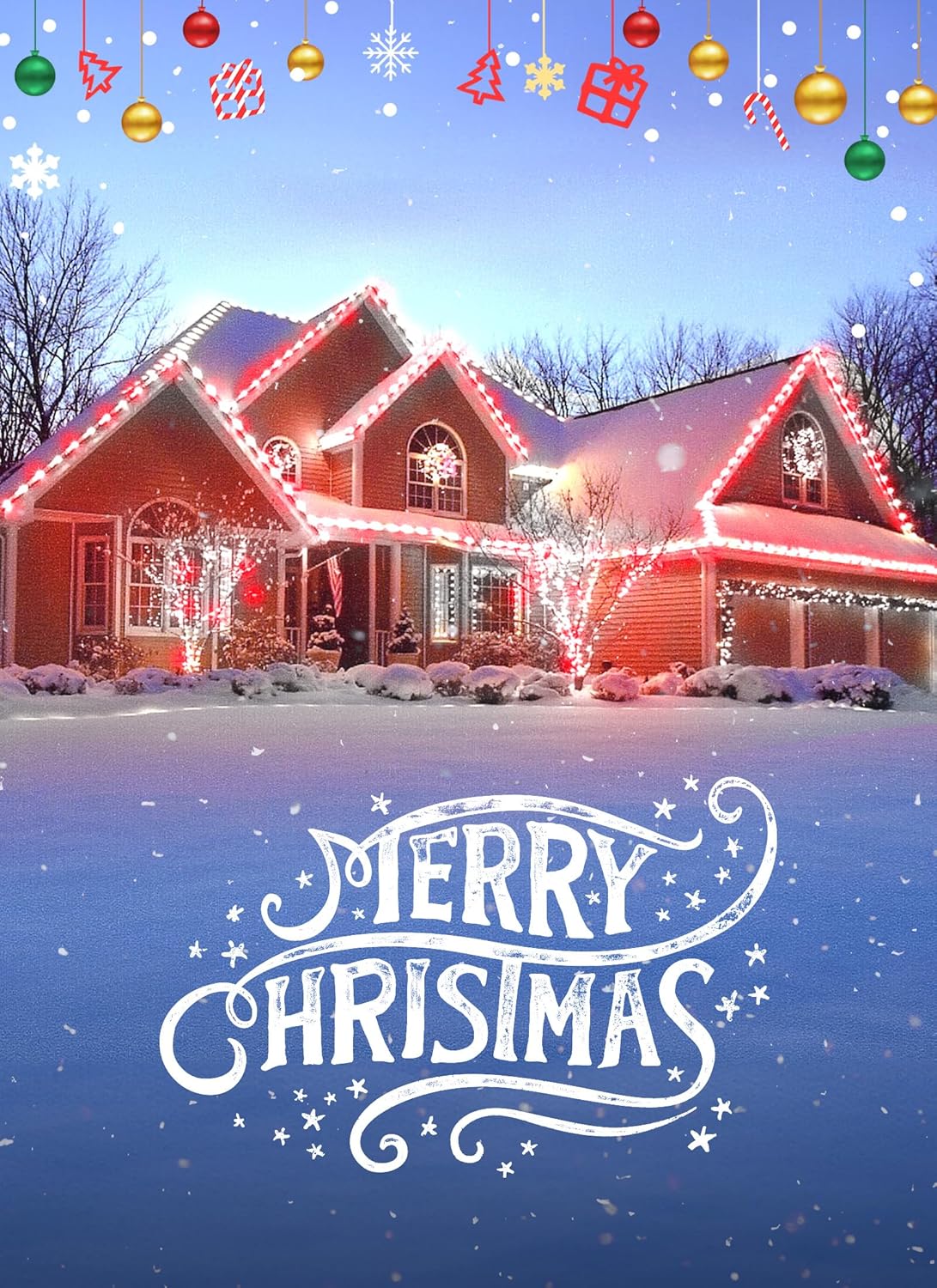 68 Feet C9 100 LED Christmas Strawberry String Lights with 100 Spring Clamps, Red & Warm White