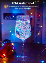 Minetom 33FT 100LED Fairy Lights Battery Operated, Multicolor String Lights