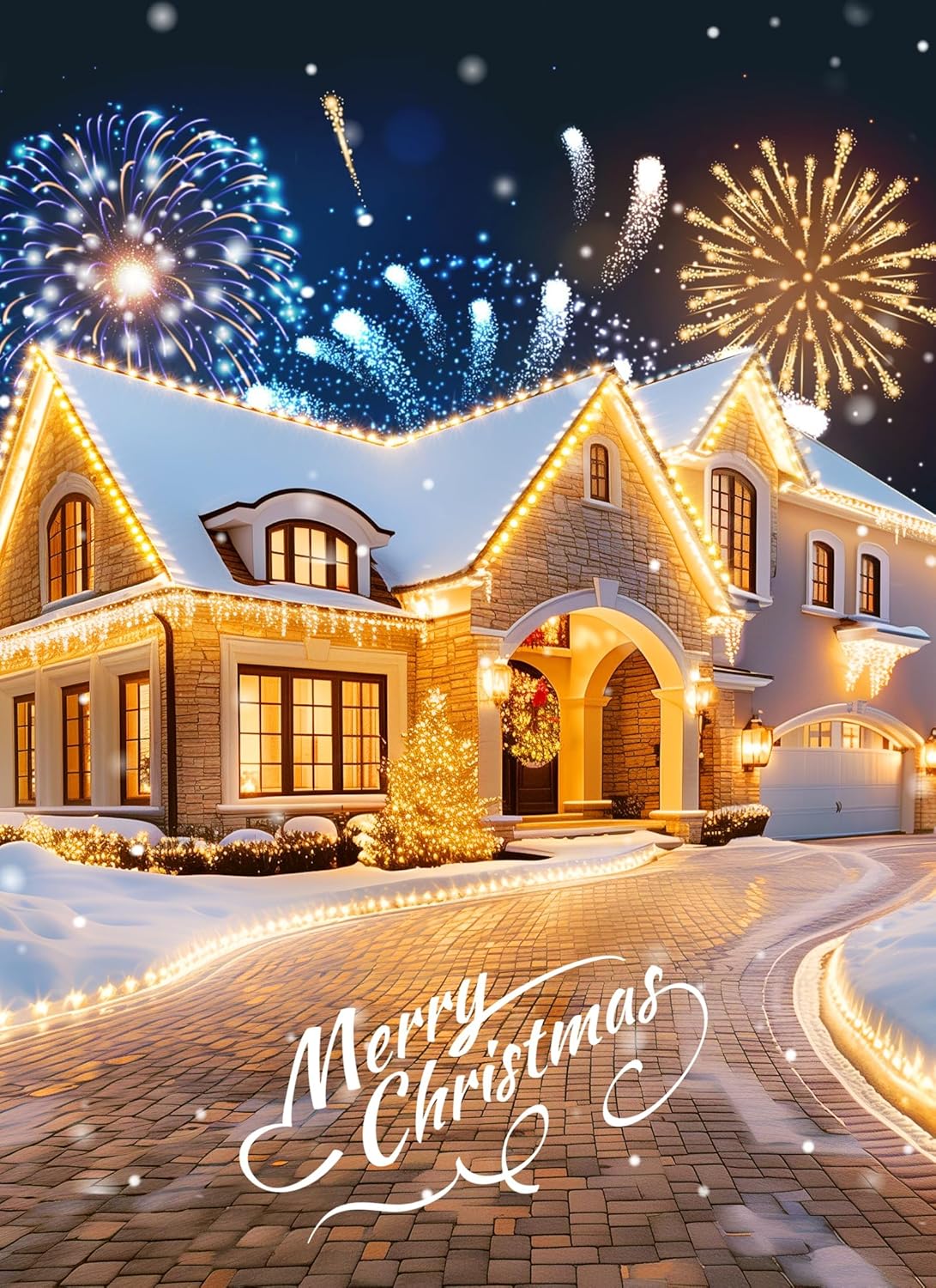 Solar Powered C9 Christmas Outdoor 50 LED (39ft) / 100 LED (78ft) Strawberry String Lights, Warm White