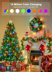 Color Changing RGB Smart App Control Music Sync Fairy Lights for Halloween Christmas Party
