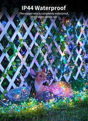 2 Pack 5ft 60LED Battery Operated Twinkle String Lights for DIY Wreath Home Wedding, Multicolor