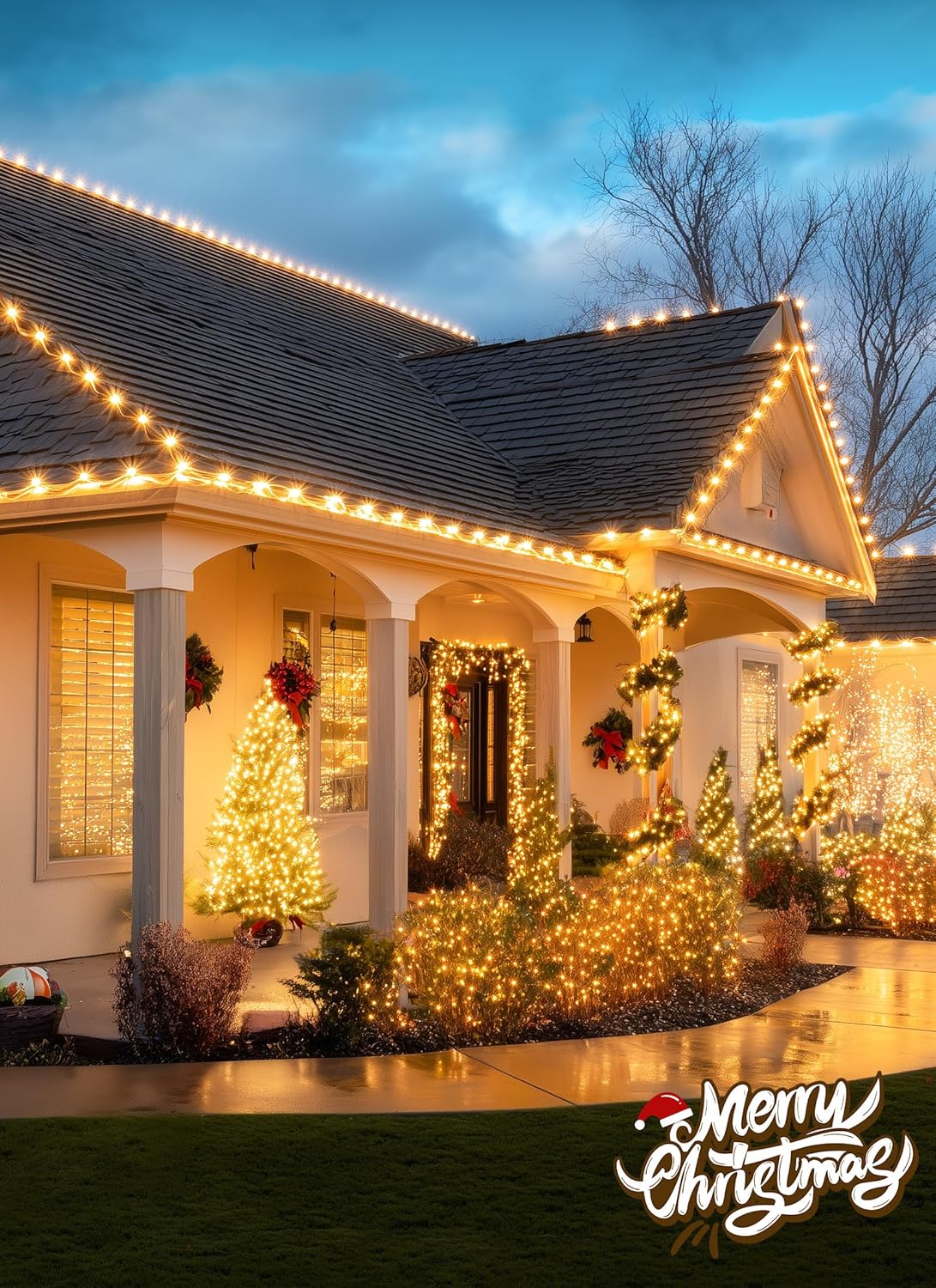 100/200/400 Pack Original Shingle Tab Light Clips for C7 C9 Christmas Lights