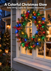 Minetom 4 Pack Solar Christmas Lights, Total 157FT 400 LEDs, 8 Modes