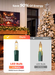 Minetom Clear Christmas Lights, 20FT 100 Count LED Christmas String Lights