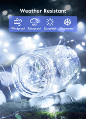 66ft 200 LEDs USB Plug in String Lights with Remote and Timer for Bedroom Indoor, Pure White