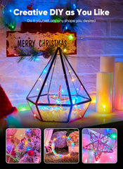 Minetom 33FT 100LED Fairy Lights Battery Operated, Multicolor String Lights