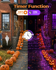 Halloween Fairy Lights Plug in, String Lights for Halloween Decorations