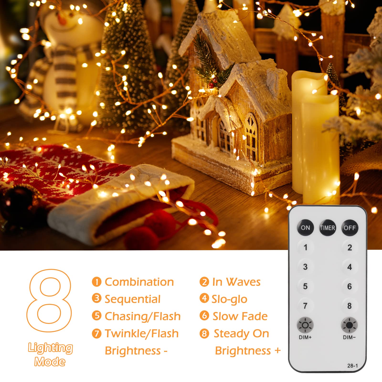 1 x 10 Feet / 200 LED / Warm White